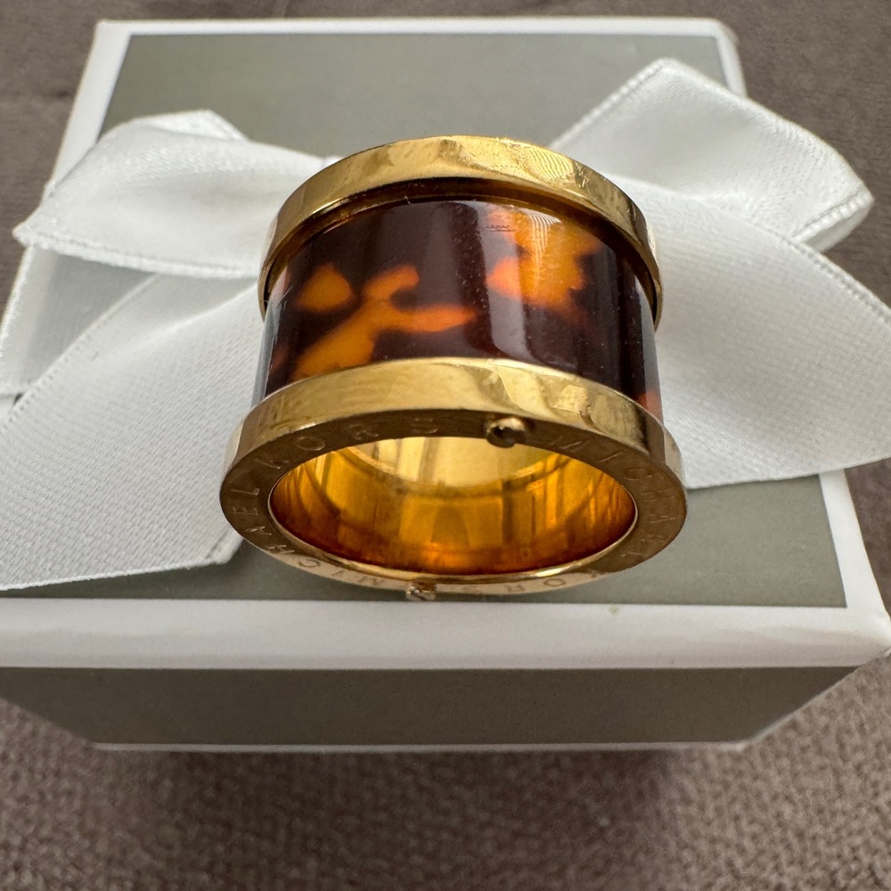 Michael Kors Tortoise Barrel Ring